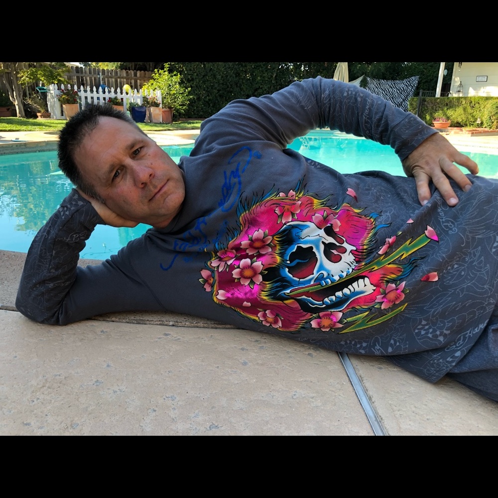 Long sleeved Ed Hardy shirt